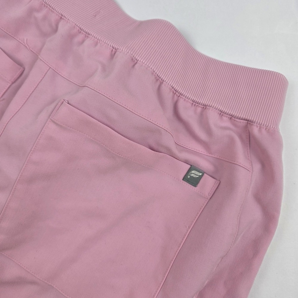 Fabletics Pants Womens Large Tall Pink Jogger Scrubs Elastic Waist Pockets - Picture 14 of 16